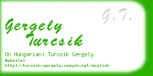 gergely turcsik business card